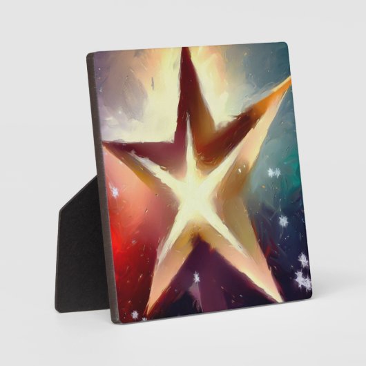 Weihnachtsstern 4 fotoplatte (Vorderseite)