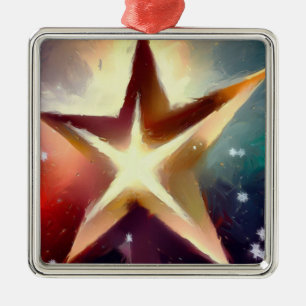 Weihnachtsstern 4 ornament aus metall
