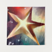 Weihnachtsstern 4 wandteppich (Vorderseite (Horizontal))