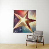 Weihnachtsstern 4 wandteppich (Beispiel (Horizontal))