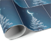 Weihnachtsstern aus einem Halbmond Geschenkpapier (Rolleneckpunkt)