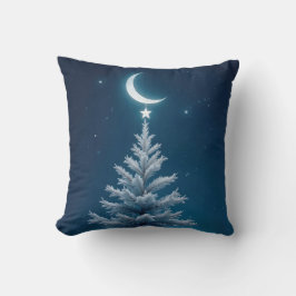 Weihnachtsstern aus einem Halbmond Kissen