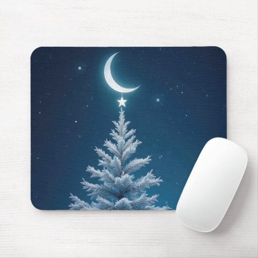 Weihnachtsstern aus einem Halbmond Mousepad (Mit Mouse)