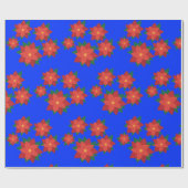 Weihnachtsstern-Blume-Umschlagpapier Geschenkpapier (Flach)