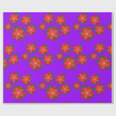 Weihnachtsstern-Blume-Umschlagpapier Geschenkpapier (Flach)