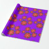 Weihnachtsstern-Blume-Umschlagpapier Geschenkpapier (Ungerollt)