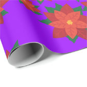 Weihnachtsstern-Blume-Umschlagpapier Geschenkpapier (Rolleneckpunkt)