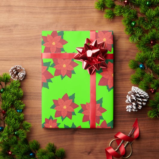 Weihnachtsstern-Blume-Umschlagpapier Geschenkpapier (Feiertagsgeschenk)