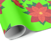 Weihnachtsstern-Blume-Umschlagpapier Geschenkpapier (Rolleneckpunkt)
