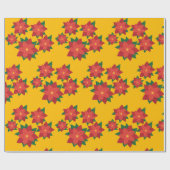 Weihnachtsstern-Blume-Umschlagpapier Geschenkpapier (Flach)