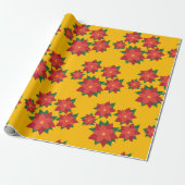 Weihnachtsstern-Blume-Umschlagpapier Geschenkpapier (Ungerollt)