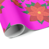 Weihnachtsstern-Blume-Umschlagpapier Geschenkpapier (Rolleneckpunkt)