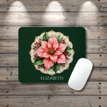 Weihnachtsstern-Blumen im Vintage-Stil