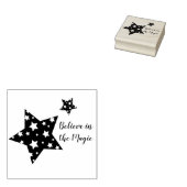 Weihnachtsstern-Briefmarke Gummistempel (Stempel)