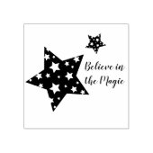 Weihnachtsstern-Briefmarke Gummistempel (Prägung)