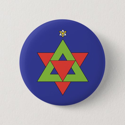 Weihnachtsstern Button (Vorderseite)