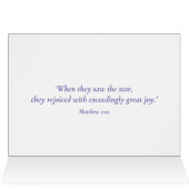 Weihnachtsstern Christliche Kunstbibel Zitat (Innenansicht Horizontal (Oben))