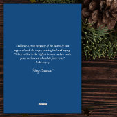 Weihnachtsstern der Bethlehem Bibel Verse Feiertagskarte