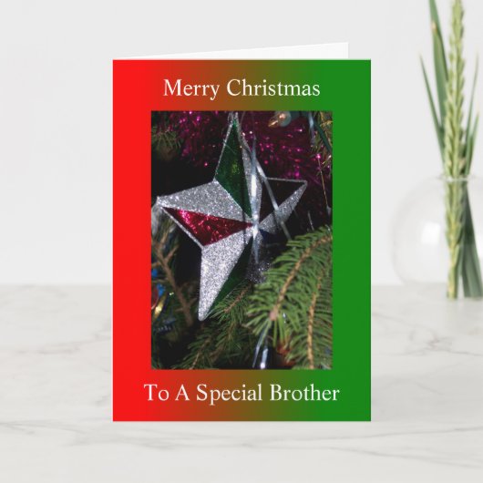 Weihnachtsstern-Design Bruder Weihnachten (Vorderseite)