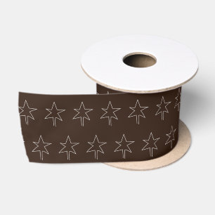 Weihnachtsstern Dunkle Schokolade Satinband