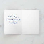 Weihnachtsstern Feiertagskarte (Innenseite)