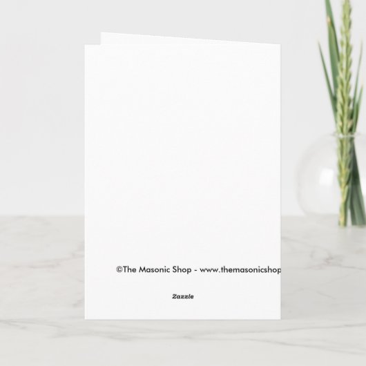 Weihnachtsstern Feiertagskarte (Rückseite)