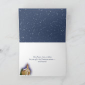 Weihnachtsstern Feiertagskarte (Innenseite)