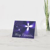 Weihnachtsstern Feiertagskarte (Vorderseite)