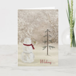 Weihnachtsstern Feiertagskarte