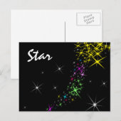 Weihnachtsstern Feiertagspostkarte (Vorne/Hinten)