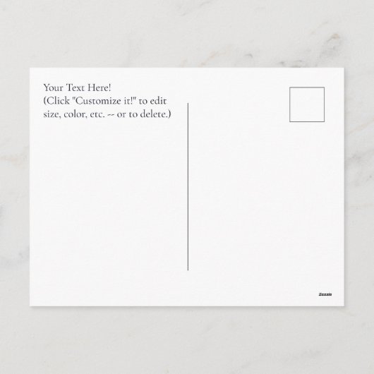 Weihnachtsstern Feiertagspostkarte (Rückseite)