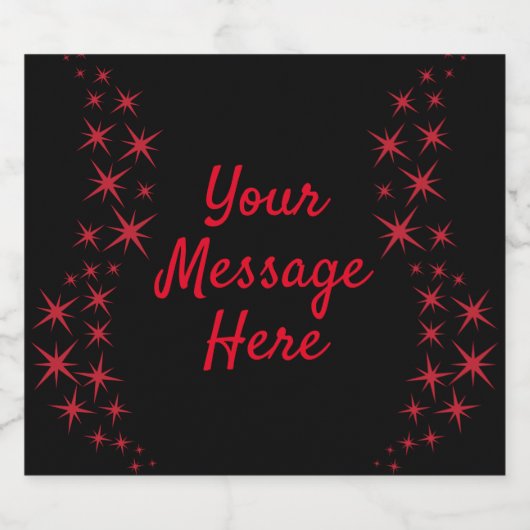 Weihnachtsstern Geblüht Bierflaschenetikett (Einzelnes Label)