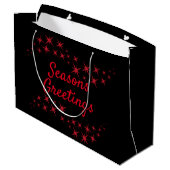 Weihnachtsstern Geblüht Große Geschenktüte (Rückseite Schrägansicht)