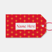 Weihnachtsstern Geschenkanhänger (Vorderseite (Horizontal))