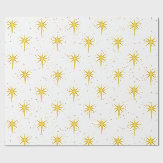 Weihnachtsstern Geschenkpapier (Flach)