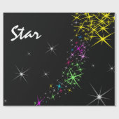Weihnachtsstern Geschenkpapier (Flach)