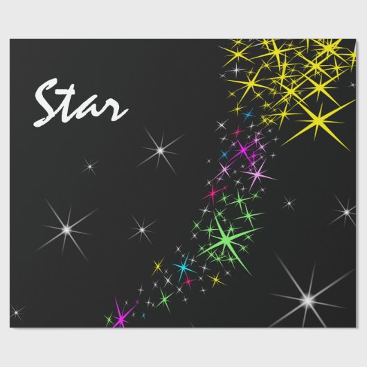Weihnachtsstern Geschenkpapier (Flach)