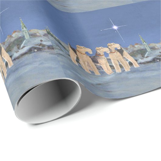 Weihnachtsstern Geschenkpapier (Rolleneckpunkt)