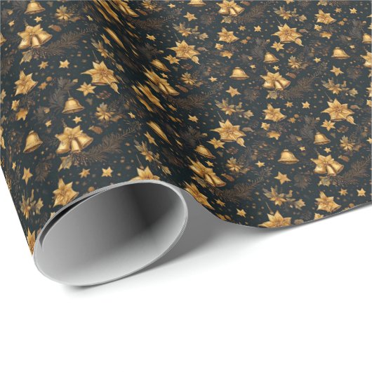 Weihnachtsstern Geschenkpapier (Rolleneckpunkt)