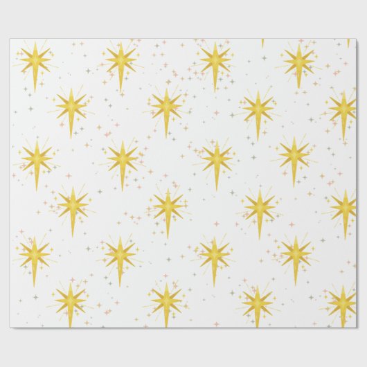 Weihnachtsstern Geschenkpapier (Flach)