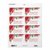 Weihnachtsstern Gold Splatter Versandadresse (Vorne)