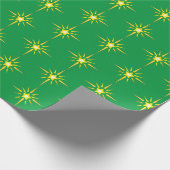 Weihnachtsstern-Grünbuch Geschenkpapier (Ecke)