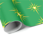 Weihnachtsstern-Grünbuch Geschenkpapier (Rolleneckpunkt)
