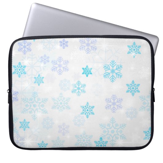 Weihnachtsstern-Hintergrund Laptopschutzhülle (Vorderseite)