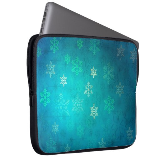 Weihnachtsstern-Hintergrund Laptopschutzhülle (Vorne Rechts)