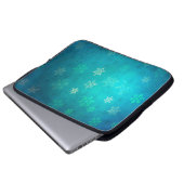 Weihnachtsstern-Hintergrund Laptopschutzhülle (Vorne Knopf)