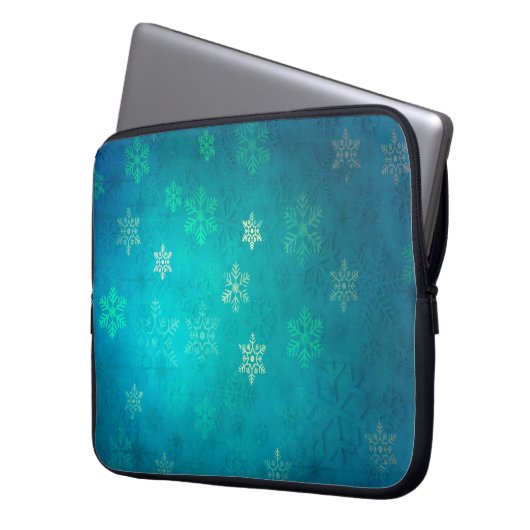 Weihnachtsstern-Hintergrund Laptopschutzhülle (Vorderseite Links)