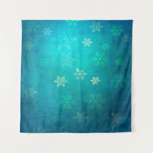 Weihnachtsstern-Hintergrund Wandteppich (Vorderseite (Horizontal))