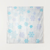 Weihnachtsstern-Hintergrund Wandteppich (Vorderseite (Horizontal))