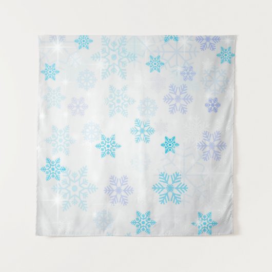 Weihnachtsstern-Hintergrund Wandteppich (Vorderseite (Horizontal))